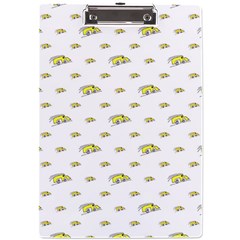 Cartoon Funny Weird Car Motif Pattern A4 Clipboard by dflcprintsclothing