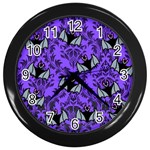 Halloween Friggin Bats Wall Clock (Black) Front