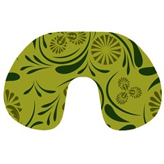 Folk Flowers Pattern  Travel Neck Pillow by Eskimos