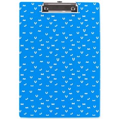 Halloween White Bars At Sky Blue Color A4 Clipboard by Casemiro