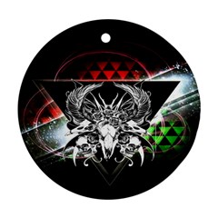 Skullart Ornament (round) by Sparkle