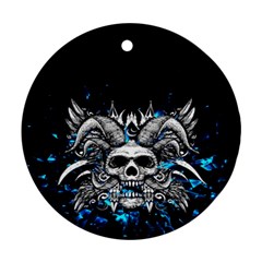 Skullart Ornament (round) by Sparkle