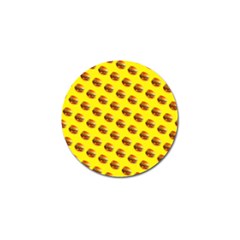 Vector Burgers, Fast Food Sandwitch Pattern At Yellow Golf Ball Marker by Casemiro