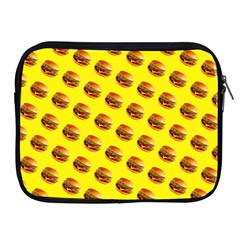 Vector Burgers, Fast Food Sandwitch Pattern At Yellow Apple Ipad 2/3/4 Zipper Cases by Casemiro