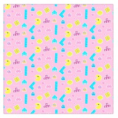 Arcade Dreams Pink Large Satin Scarf (square) by thePastelAbomination