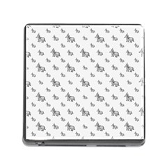 Grey Unicorn Sketchy Style Motif Drawing Pattern Memory Card Reader (square 5 Slot) by dflcprintsclothing