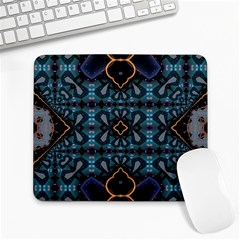 Blue Pattern Large Mousepads by Dazzleway