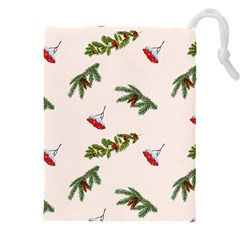 Rowan Branches And Spruce Branches Drawstring Pouch (4xl) by SychEva