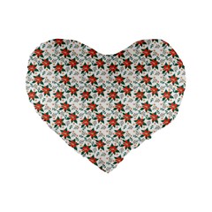 Vidffffa Standard 16  Premium Flano Heart Shape Cushions by PodArtist