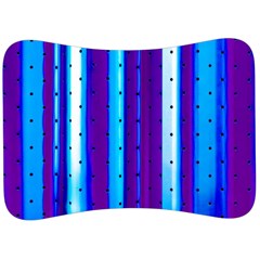 Warped Stripy Dots Velour Seat Head Rest Cushion by essentialimage365