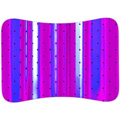 Warped Stripy Dots Velour Seat Head Rest Cushion by essentialimage365