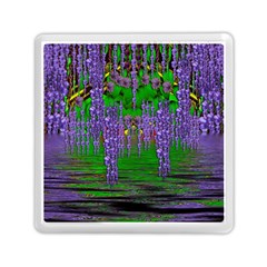 A Island Of Flowers In The Calm Sea Memory Card Reader (square) by pepitasart