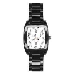 Husky Dogs Stainless Steel Barrel Watch by SychEva