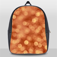 Light Reflections Abstract No7 Peach School Bag (xl) by DimitriosArt