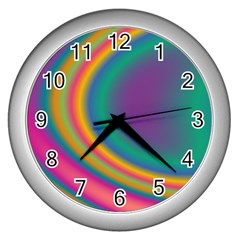 Gradientcolors Wall Clock (silver) by Sparkle