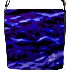 Purple  Waves Abstract Series No2 Flap Closure Messenger Bag (s) by DimitriosArt