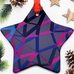 3d Lovely Geo Lines Star Ornament (two Sides) by Uniqued