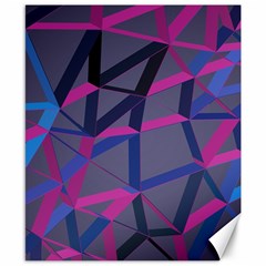 3d Lovely Geo Lines Canvas 8  X 10  by Uniqued