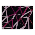 3d Lovely Geo Lines Iii Double Sided Fleece Blanket (Small)  45 x34  Blanket Back