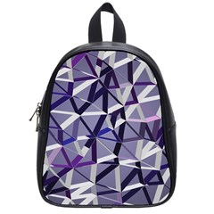 3d Lovely Geo Lines Ix School Bag (small) by Uniqued