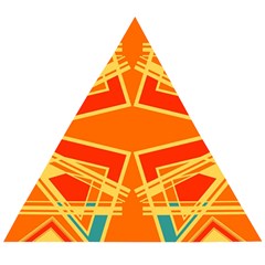 Abstract Pattern Geometric Backgrounds   Wooden Puzzle Triangle by Eskimos