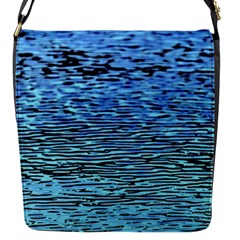 Blue Waves Flow Series 2 Flap Closure Messenger Bag (s) by DimitriosArt