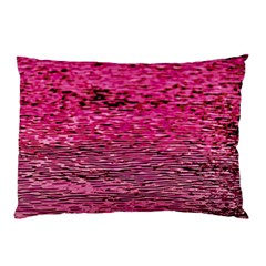 Pink  Waves Flow Series 1 Pillow Case by DimitriosArt