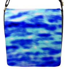 Blue Waves Flow Series 5 Flap Closure Messenger Bag (s) by DimitriosArt