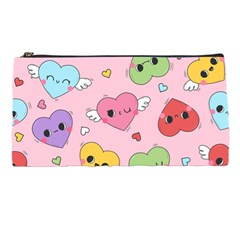 Kawaii Hearts Pattern Pencil Case by lisamaisak