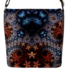 Fractal Flap Closure Messenger Bag (s) by Sparkle