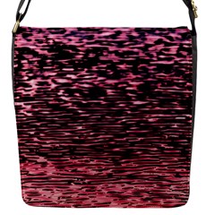 Pink  Waves Flow Series 11 Flap Closure Messenger Bag (s) by DimitriosArt