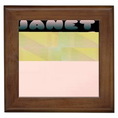 Janet 1 Framed Tile by Janetaudreywilson