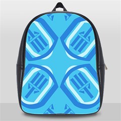 Abstract Pattern Geometric Backgrounds   School Bag (xl) by Eskimos