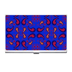 Floral Pattern Paisley Style  Business Card Holder by Eskimos