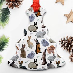 Funny Bunny Christmas Tree Ornament (two Sides) by SychEva