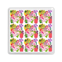 Flowers Pattern Memory Card Reader (square) by Sparkle