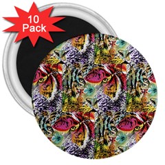 Tiger King 3  Magnets (10 Pack)  by Sparkle