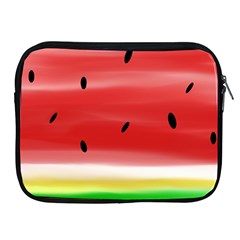 Painted Watermelon Pattern, Fruit Themed Apparel Apple Ipad 2/3/4 Zipper Cases by Casemiro