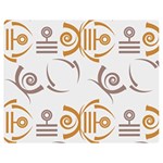 Abstract pattern geometric backgrounds   Double Sided Flano Blanket (Medium)  60 x50  Blanket Front