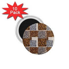 Animal Skin Pattern 1 75  Magnets (10 Pack)  by Sparkle