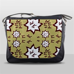 Abstract Pattern Geometric Backgrounds   Messenger Bag by Eskimos