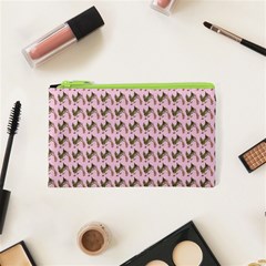 Fern Pattern 2 Pink Cosmetic Bag (xs) by violetheavensky