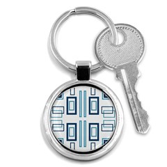 Abstract Pattern Geometric Backgrounds   Key Chain (round) by Eskimos