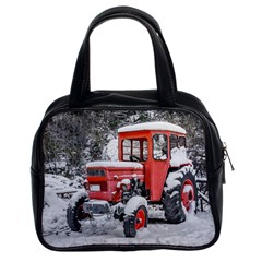 Tractor Parked, Olympus Mount National Park, Greece Classic Handbag (two Sides) by dflcprintsclothing