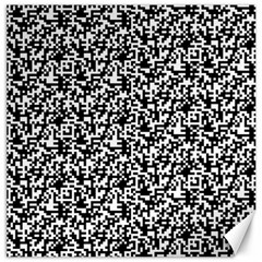 Black And White Qr Motif Pattern Canvas 20  X 20  by dflcprintsclothing