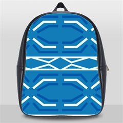 Abstract Pattern Geometric Backgrounds   School Bag (xl) by Eskimos