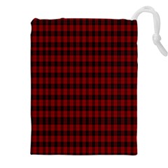 Tartan Red Drawstring Pouch (5xl) by tartantotartansreddesign2