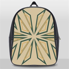 Abstract Pattern Geometric Backgrounds   School Bag (large) by Eskimos