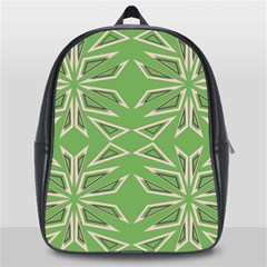 Abstract Pattern Geometric Backgrounds   School Bag (large) by Eskimos