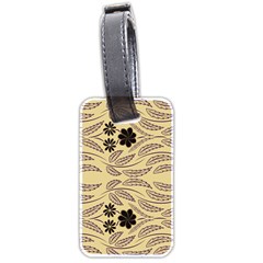 Folk Flowers Print Floral Pattern Ethnic Art Luggage Tag (two Sides) by Eskimos